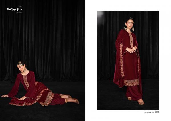 Mumtaz Nooraniyat Velvet  Embroidery Wear Velvet Salwar Kameez